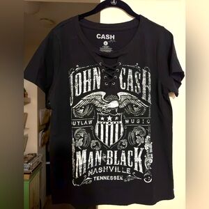 John Cash embellished Tee Shirt